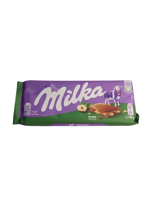 Шоколад Milka® молочный с дробленым фундуком 90г