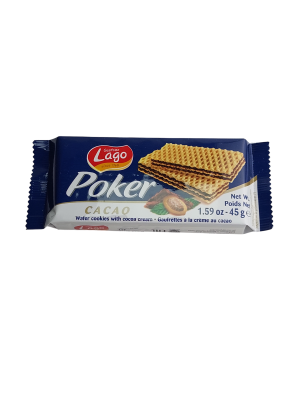 Вафли Gastone Lago Poker с шоколадной начинкой, 45 г