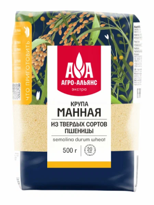 Крупа АГРОАЛЬЯНС Манная 500г