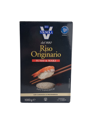 Рис для суши RisoVignola шлиф, кругл, белый, 1 кг Италия