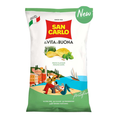 Чипсы картофельные Песто 150г San Carlo Piu Gusto