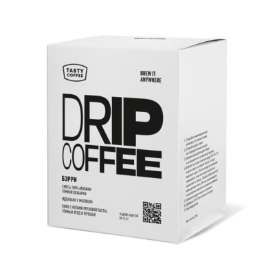 Кофе дрип-пакеты Tasty Coffee Бэрри, 10пакетов х 11гр.