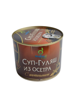 Суп Гуляш из Осетра с шампиньонами ж/б 530г EcoFood