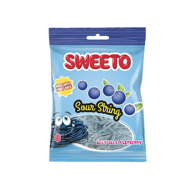 Мармелад Кислые спагетти ежевика 70г Sweeto