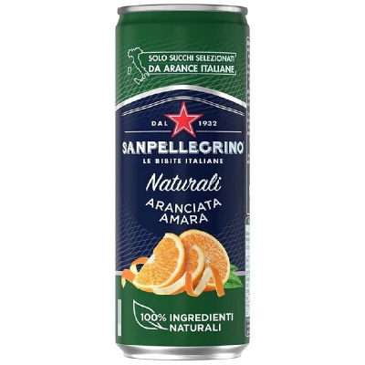 Напиток б/а газ. Аранчата апельсин "San Pellegrino" 0,33л ж/б