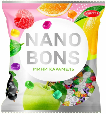 Карамель леденцовая Нанобонс мини 150 г