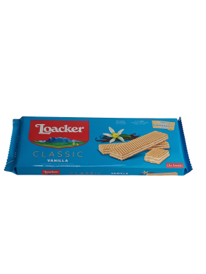 Вафли Loacker с ванильной начинкой, 175 гр.   