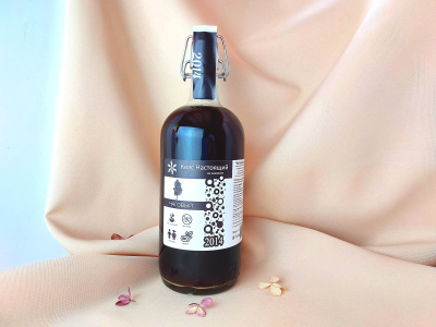 Квас Чаговый на закваске нефильтрованный неосветленный "BIO' kvass" 1л