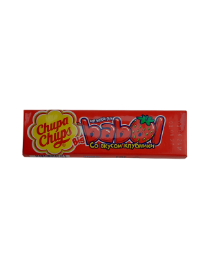 Жевательная резинка Чупа Чупс Big Babol со вкусом клубники, 21 гр, 5 шт