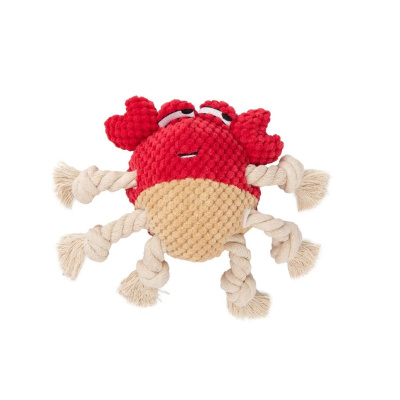 Игрушка МИСТЕР КРАНЧ Краб для собак оранжевая 22*20 см