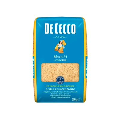 Паста De Cecco №074 Орзо из твёрдых сортов пшеницы 500г