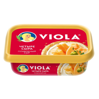 Сыр плавленый Виола Четыре сыра  м.д.ж. 50%  200г, ванночка