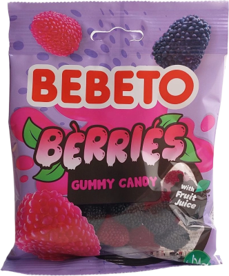 Мармелад БЕБЕТО жевательный BERRIES, 80гр.
