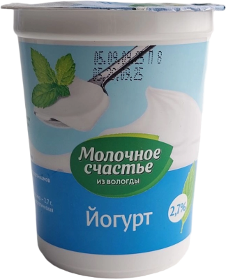 Йогурт ВОЛОГЖАНКА Молочное счастье 2,7% 200г