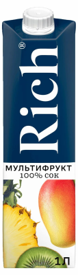 Сок Мультифрукт "Rich" 1л