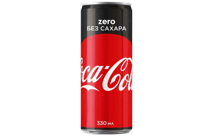 Напиток б/а газ. "Coca-Cola" Zero 0,33л ж/б Китай