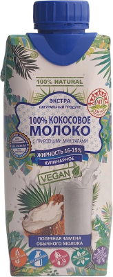 Кокосовое молоко 16-19%  ™Азбука продуктов 330мл