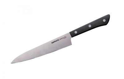 Нож Harakiri Универсальный, 150 мм, черная рукоять (SHR-0023B) "Samura"