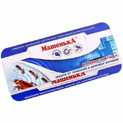 Ловушка МАШЕНЬКА Домик от тараканов клеевая