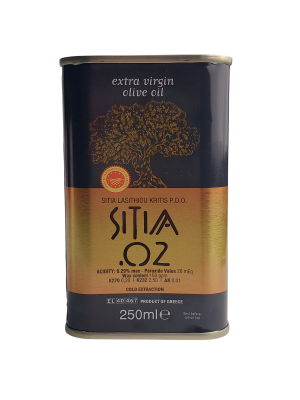 Масло оливковое SITIA 0,2 Голд Extra Virigin 250мл. ж/б Греция
