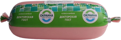Колбаса вареная Докторская ГОСТ, 400гр ТМ Окраина