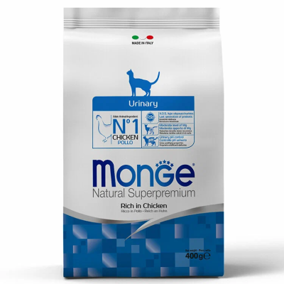 Сухой корм Monge Cat Daily Line Urinary для кошек для профилактики МКБ с курицей 400г