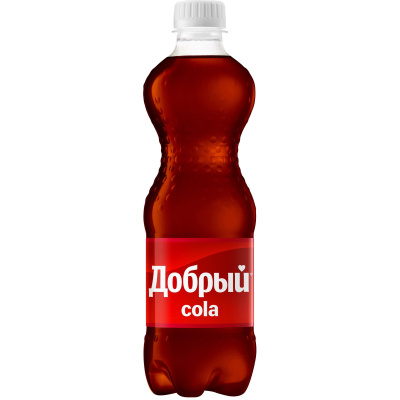 Напиток б/а газ. Кола 0,5л пэт "Добрый"