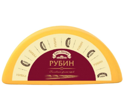 Сыр БРЕСТ ЛИТОВСК Рубин 50% вес