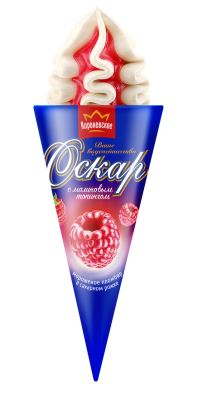 Мороженое ОСКАР Королевское с малиновым топингом 120г