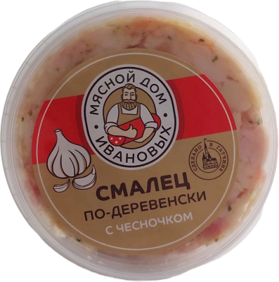 Смалец По-деревенски с чесноком, Мясной дом Ивановых